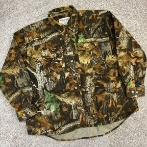 White‎ Water Realtree Advantage Timber Button Front Shirt Heavy Men Size 2XL